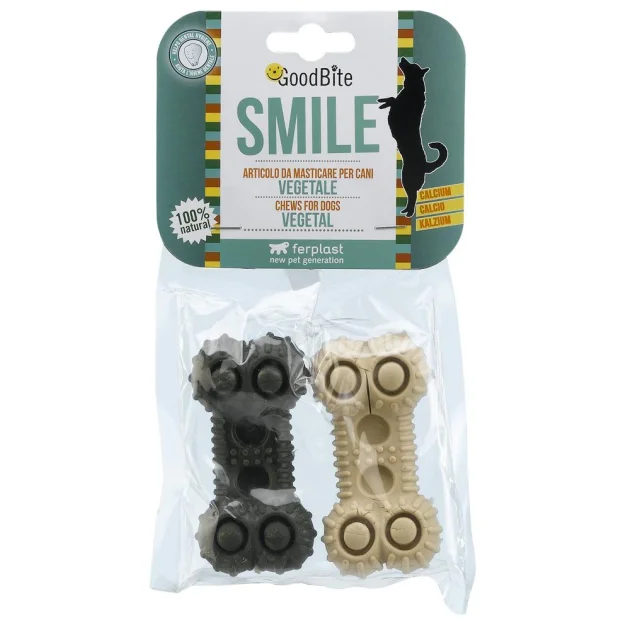 Жевательные косточки Ferplast GoodBite Smile 4563 Osso 75g для собак на растительной основе, 9,5x4,8x2,5 см