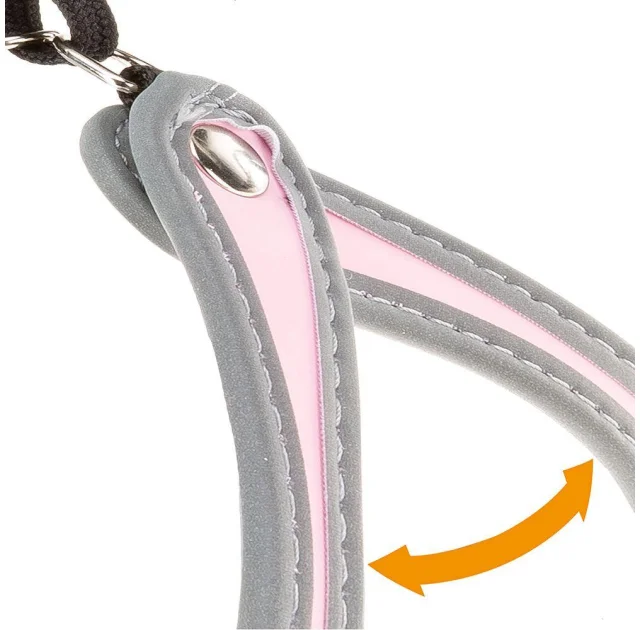 Ferplast Agila 3 Harness White эргономичная шлейка для собак с эластичным шнуром, 42x50 см