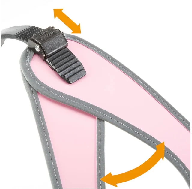 Ferplast Agila 3 Harness Pink эргономичная шлейка для собак с эластичным шнуром, 42x50 см