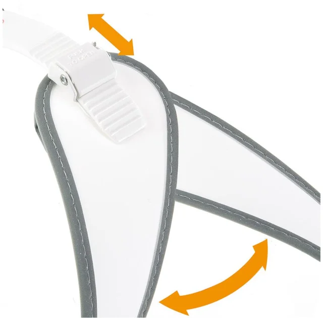 Ferplast Agila 9 Harness White эргономичная шлейка для собак с системой микрорегулировки, 77x85 см