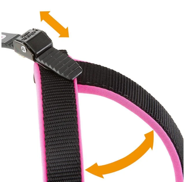Эргономичная шлейка Ferplast Agila Fluo 9 Pink для собак, 77x85 см