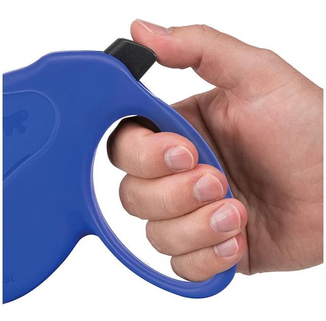 Поводок-рулетка для собак до 50 кг Ferplast Amigo Easy L Cord Blue cо шнуром, синій, 5 м