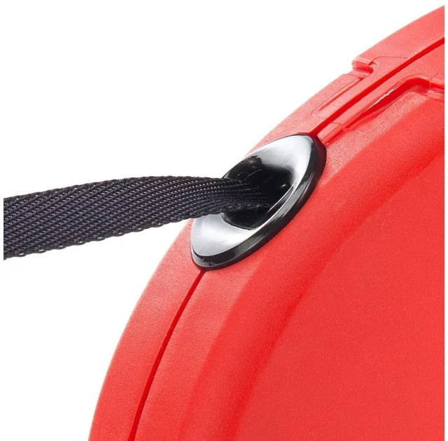 Поводок-рулетка для собак до 12 кг Ferplast Amigo Easy Mini Tape c стрічкою, червоний, 3 м