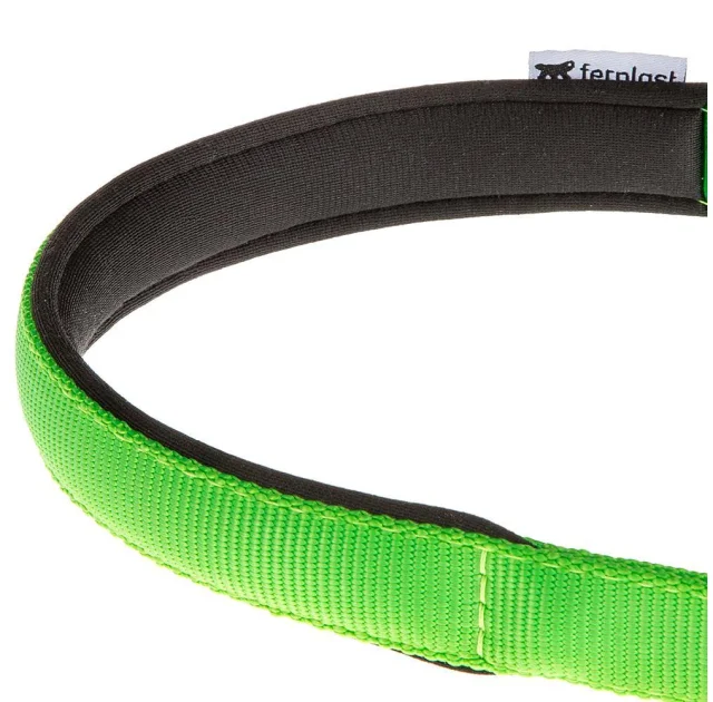 Нейлоновий нашийник з металевим ланцюжком Ferplast Daytona CSS15 / 45 Green для собак, A: 45 см, B: 15 см