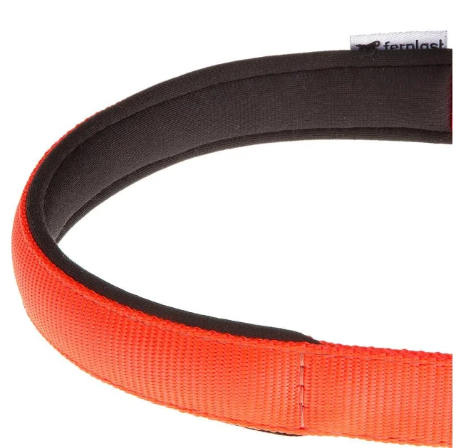 Нейлоновий нашийник з металевим ланцюжком Ferplast Daytona CSS25 / 60 Orange для собак, A: 60 см, B: 25 см