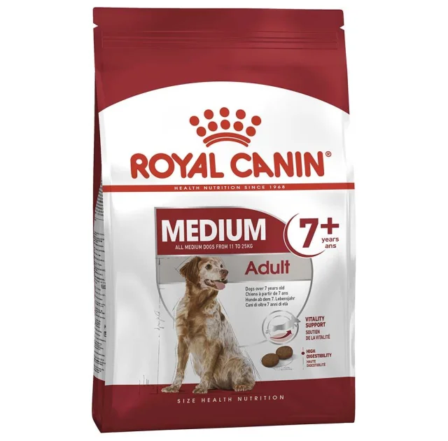 Сухий корм Royal Canin Medium Adult 7 + для собак середніх порід старше 7 років, 15 кг