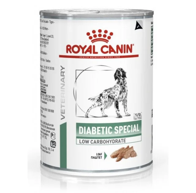 Вологий корм Royal Canin Diabetic Special Low Carbohydrate при цукровому діабеті у собак, 410 г