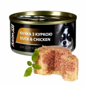 Консервы AnimAll для собак, утка с курицей, 85 г