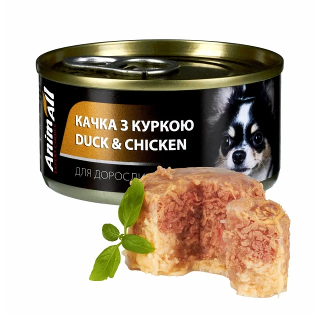 Консерви AnimAll для собак, качка з куркою, 85 г