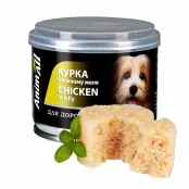 Консервы AnimAll для собак, курица в нежном желе, 195 г