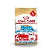 Акційний набір Royal Canin Yorkshire Puppy для цуценя йоркширського тер'єру, 1.5 кг + 4 пауча в подарунок