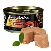 Консерви AnimAll Duo Delice для котів, паштет з куриці та шматочками краба, 80 г