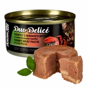 Консерви AnimAll Duo Delice для котів, паштет з кролика та шматочками краба, 80 г
