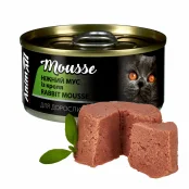 Консерви AnimAll для котів, ніжний мусс з кролятини, 80 г