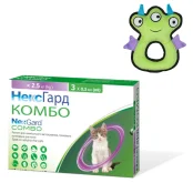 Краплі Boehringer Ingelheim NexGard Combo проти паразитів для котів до 2.5 кг, S, 3 шт (упаковка) Краплі Boehringer Ingelheim NexGard Combo проти паразитів для котів до 2.5 кг, S, 3 шт (упаковка)