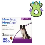 Таблетки Boehringer Ingelheim NexGard від бліх і кліщів для собак L, 10-25 кг, 3 таблетки (упаковка)