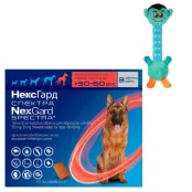 Таблетки Boehringer Ingelheim NexGard Spectra проти паразитів для собак XL, 30-60 кг, 3 таблетки (упаковка)