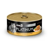 Вологий корм AnimAll Platinum для дорослих котів, ніжний паштет з курки, 70 г
