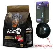 Сухий корм AnimAll для дорослих собак великих порід, зі свіжою індичкою та ягням, 2.5 кг