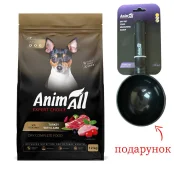 Сухий корм AnimAll для дорослих собак малих порід, зі свіжою індичкою та ягням, 12 кг