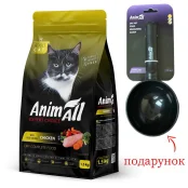 Сухой корм AnimAll для кошек, со свежей курицей, 1.5 кг