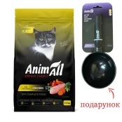 Сухой корм AnimAll для кошек, со свежей курицей, 12 кг