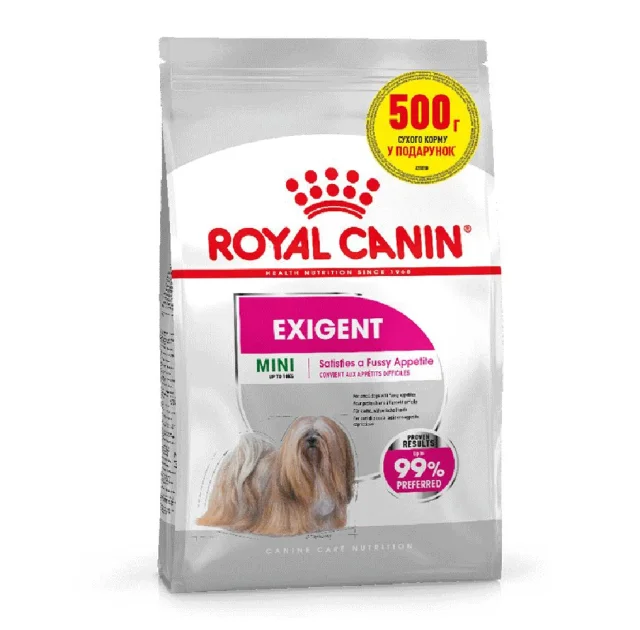 Сухий корм Royal Canin Mini Exigent для вибагливих собак дрібних порід, 2.5 кг + 500 г