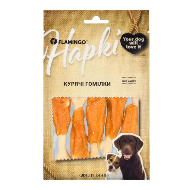 Ласощі Flamingo для собак, курячі гомілки, 75 г