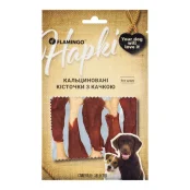 Ласощі Flamingo для собак, кальциновані кісточки з качкою, 75 г