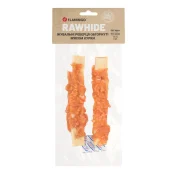 Ласощі Flamingo СНЕК R'HIDE, жувальні реберця обгорнуті м'ясом курки, для собак, 110 г (2 шт, 17 см)