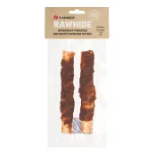 Ласощі Flamingo СНЕК R'HIDE, жувальні реберця обгорнуті м'ясом качки, для собак, 180 г (2 шт, 17 см)
