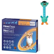 Таблетки Boehringer Ingelheim NexGard Spectra XS проти паразитів для собак, 1,35-3,5 кг, 3 таблетки (упаковка)