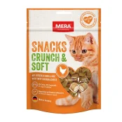 Ласощі MERA SNACKS Crunch & Soft Huhn&Käse для котів, снеки із куркою та сиром, 200 г