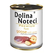 Консерви Dolina Noteci Premium Pure для собак з алергією, з гускою та яблуком, 800 г