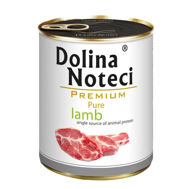 Консерви Dolina Noteci Premium Pure для собак з алергією, з ягням, 800 г
