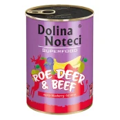 Консерви Dolina Noteci Superfood для cобак, з косулею та яловичиною, 400 г