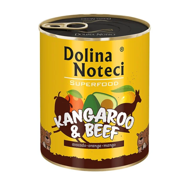 Консерви Dolina Noteci Superfood для cобак, з м'ясом кенгуру та яловичини, 800 г