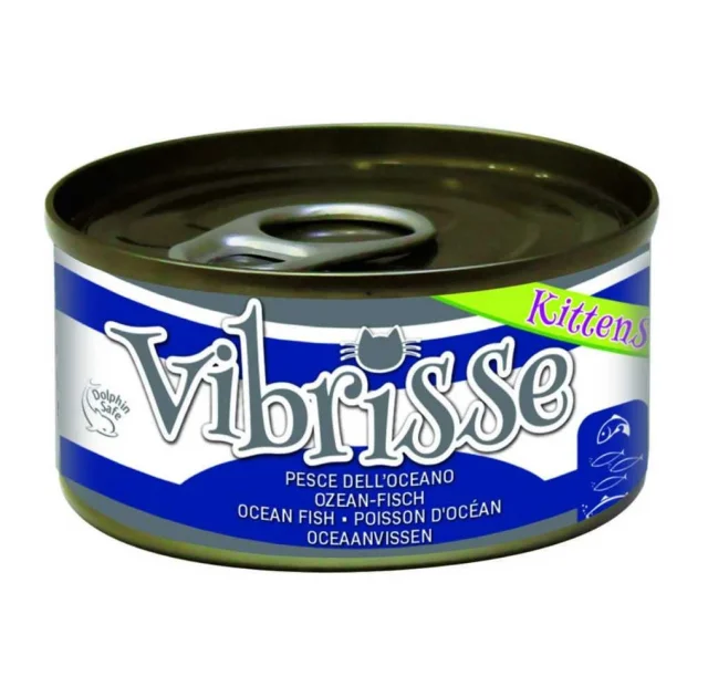 Консервы VIBRISSE для котят, океаническая рыба, 70 г