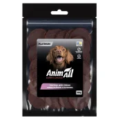 Ласощі AnimAll Platinum Медальйони з качкою для собак, 100 г