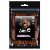 Ласощі AnimAll Platinum Міні ковбаски з качкою для собак, 100 г