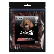 Ласощі AnimAll Platinum Міні ковбаски з яловичиною для собак, 200 г