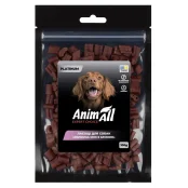 Ласощі AnimAll Platinum Соломка міні з качкою для собак, 100 г