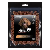 Ласощі AnimAll Platinum Соломка міні з куркою для собак, 200 г