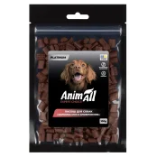 Ласощі AnimAll Platinum Соломка міні з яловичиною для собак, 100 г