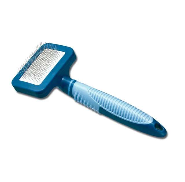 Пуходерка Camon Soft Grip зі штифтами, з нержавіючої сталі, 7×5×17.5 см, S