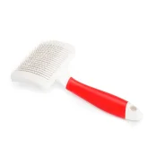 Самоочисна пуходерка-скребок Camon Easy To Clean зі штифтами, з нержавіючої сталі, з пластиковим покриттям, 8.6×5.7 см, SM