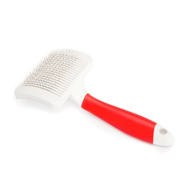 Самоочищающаяся пуходерка-скребок Camon Easy To Clean со штифтами из нержавеющей стали, с пластиковым покрытием, 10.5×6.5 см, MD