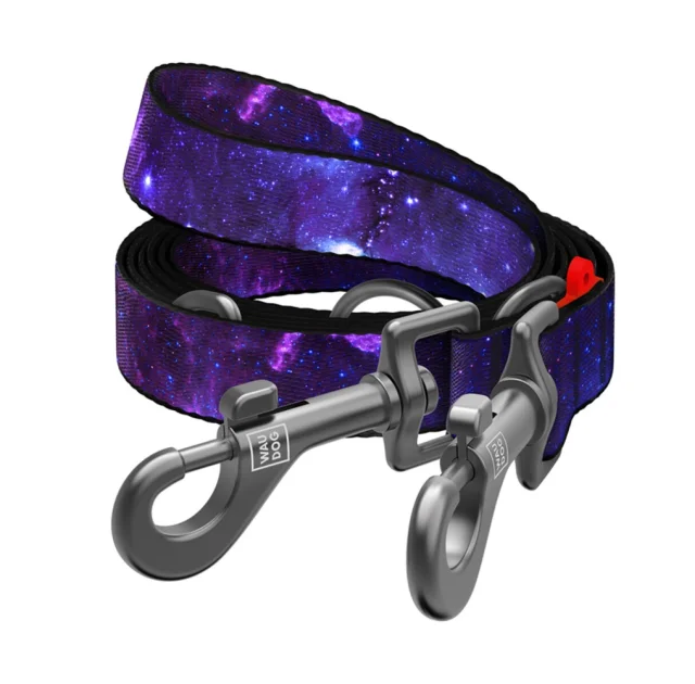 Повідeць-перестібка WAUDOG Nylon для собак, малюнок "NASA21", M, 2 см, 3 м
