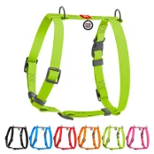 Шлейка WAUDOG Waterproof для собак, водостойкая, анатомическая, H-образная, с QR паспортом, пластиковая пряжка-фастекс, салатовый, L, 2.5 см, 50-85 см, 60-100 см