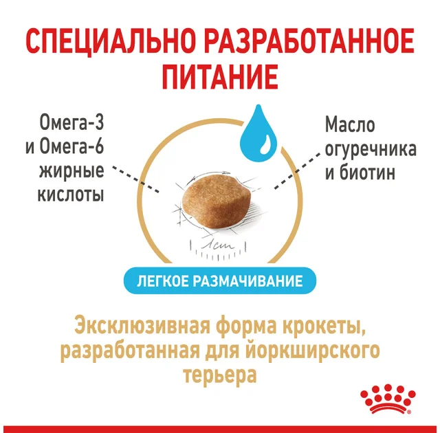 Сухий корм Royal Canin Yorkshire Terrier Ageing 8+ для йоркширського тер'єра старше 8 років, 500 г